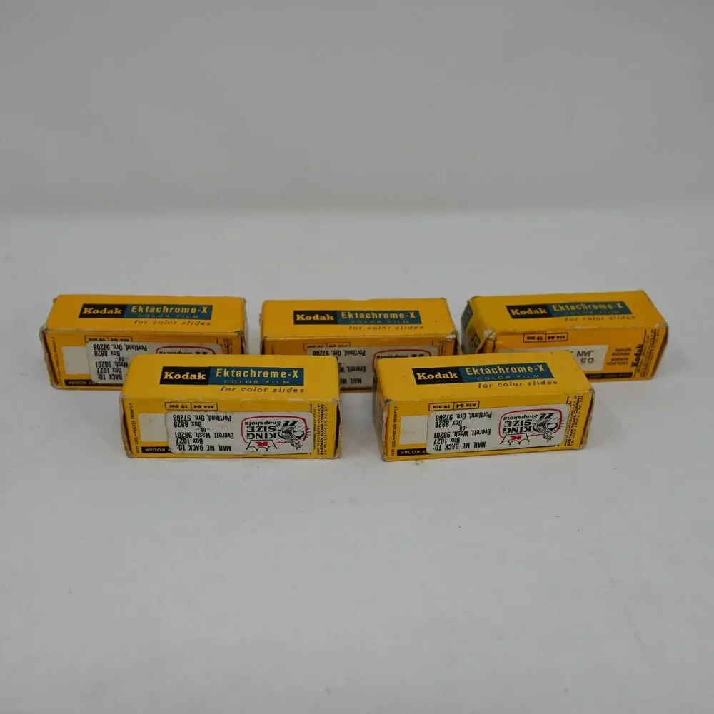 Lot of 5 Kodak Ektachrome-X 35mm Color Slide Film ASA 64 Exp 1969